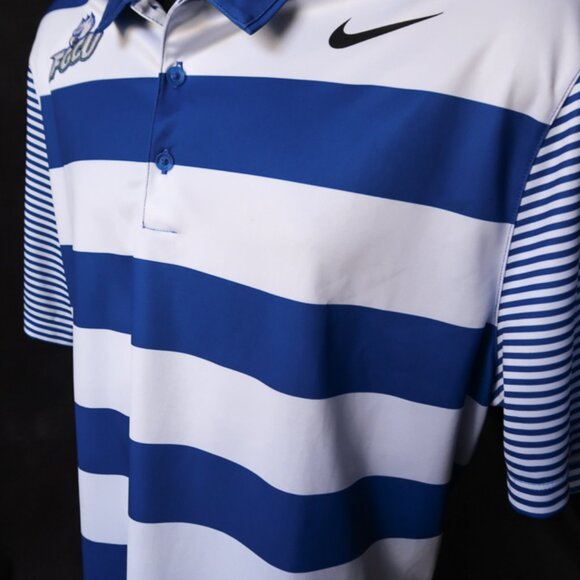 FGCU Eagles Blue Striped Nike Polo (XL) NICE!! 🏀 - Picture 9 of 12
